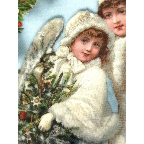 Christmas Angels Vtg Porcelain Plate Victorian Christmas Memories John Grossman - Picture 7 of 12